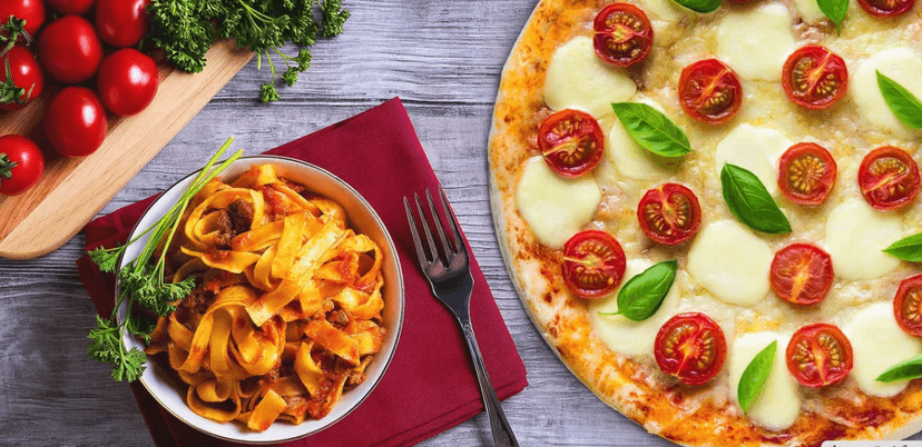 2x pizza nebo 2x těstoviny dle výběru