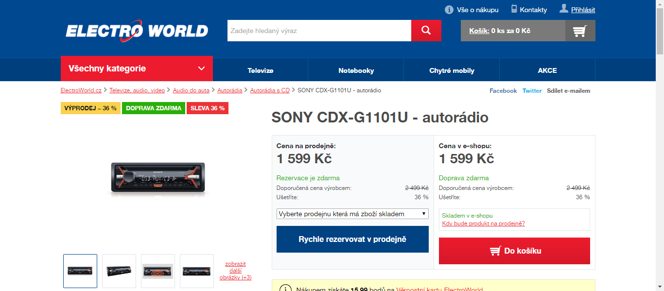 Autorádio Sony s USB vstupem