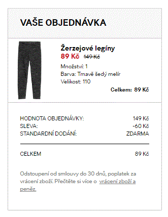 H&M - výprodej a doprava zdarma