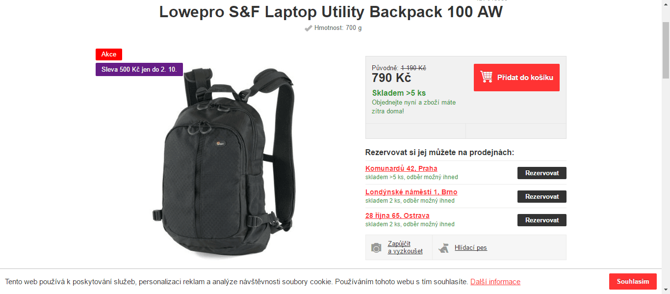 Batoh Lowepro S&F Laptop Utility 100 AW