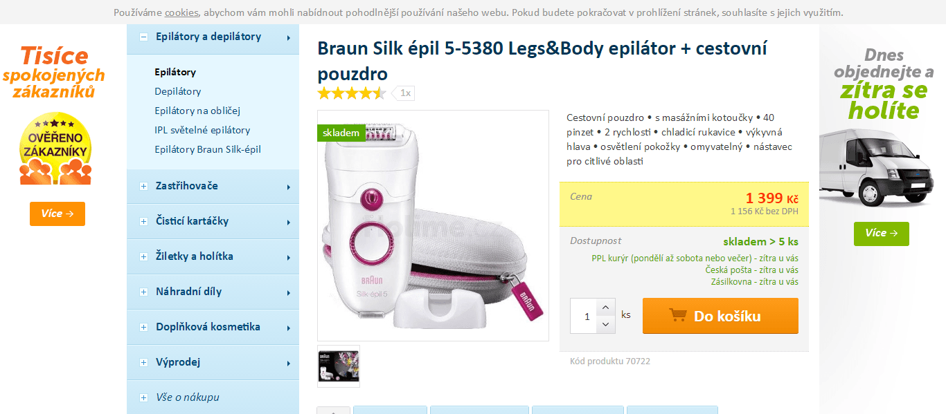 Dámský epilátor Braun Silk épil 5-