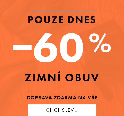Sleva 60% na zimní obuv