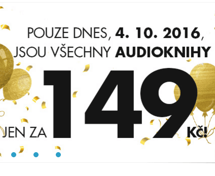 Všechny audioknihy za max. 149 Kč