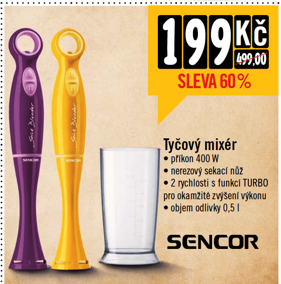Tyčový mixér Sencor 332