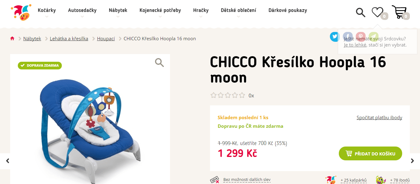 Houpátko Chicco Hoopla Moon 