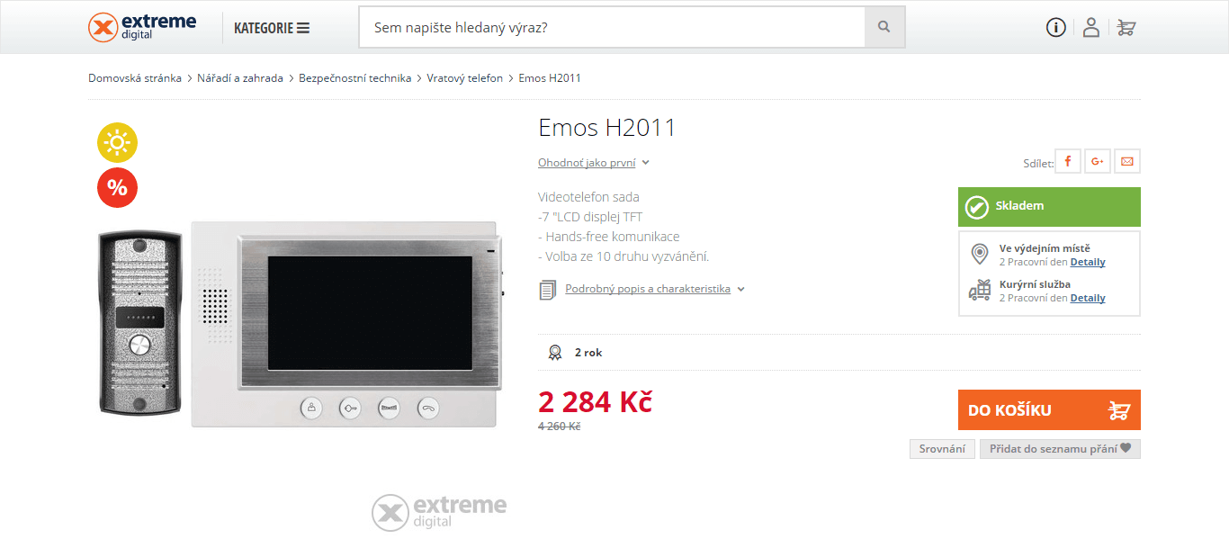 Videotelefon Emos H2011