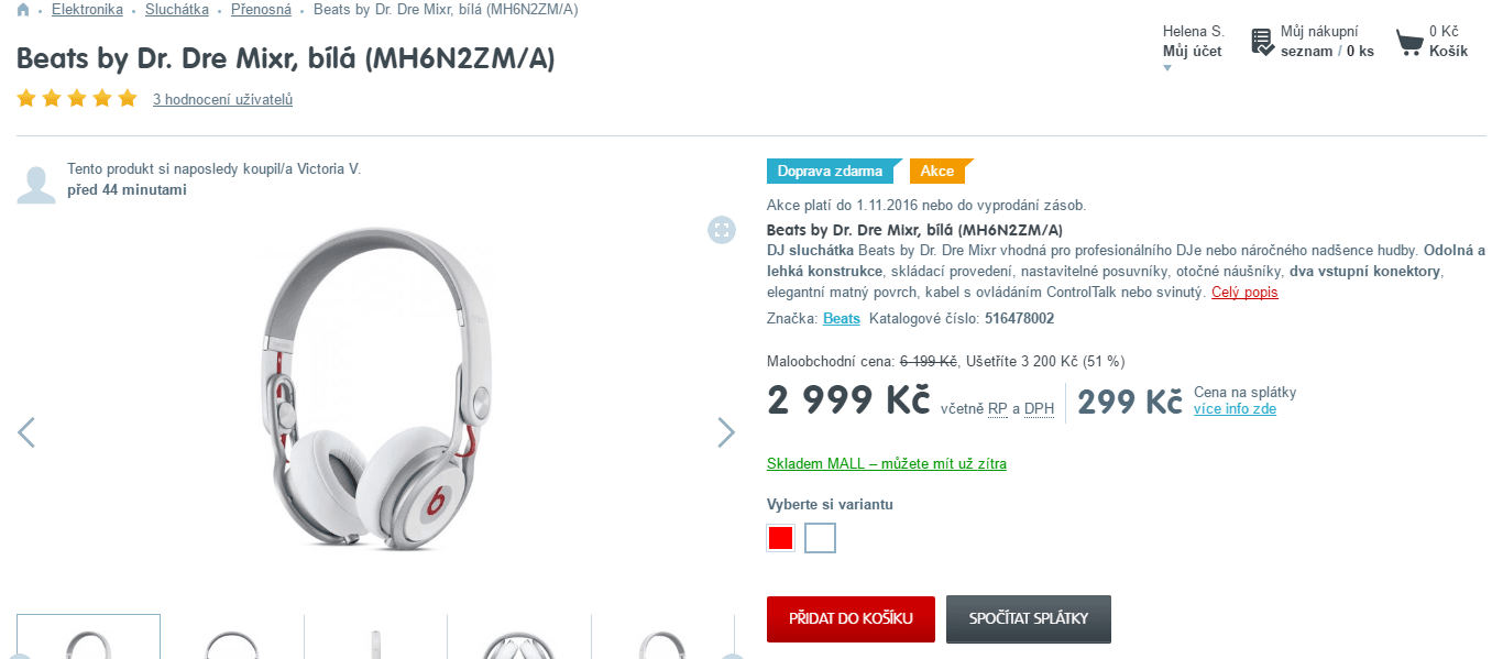 Sluchátka Beats by Dr. Dre Mixr