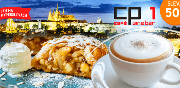2x jablečný závin + 2x capuccino 