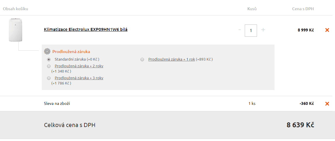 Mobilní klimatizace Electrolux (topí, odvlhčuje)