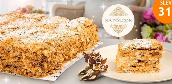 Vrstvený krémový dort Napoleon 3kg