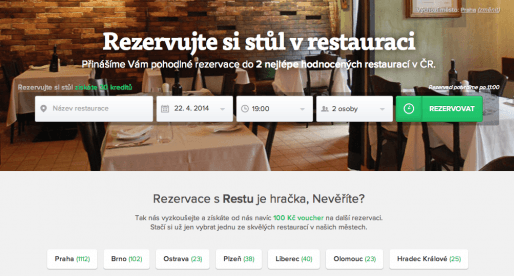 150 Kč do restaurací do celé ČR 