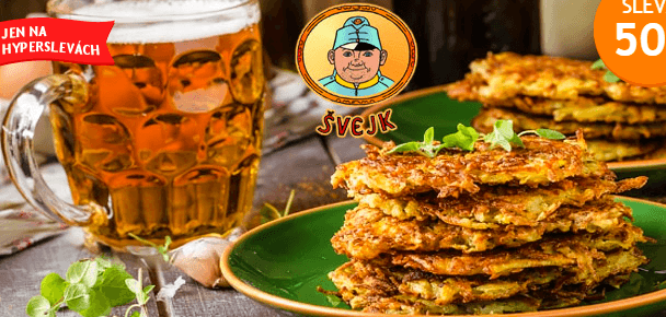 2x pivo a 500 g slovenských bramboráčků 