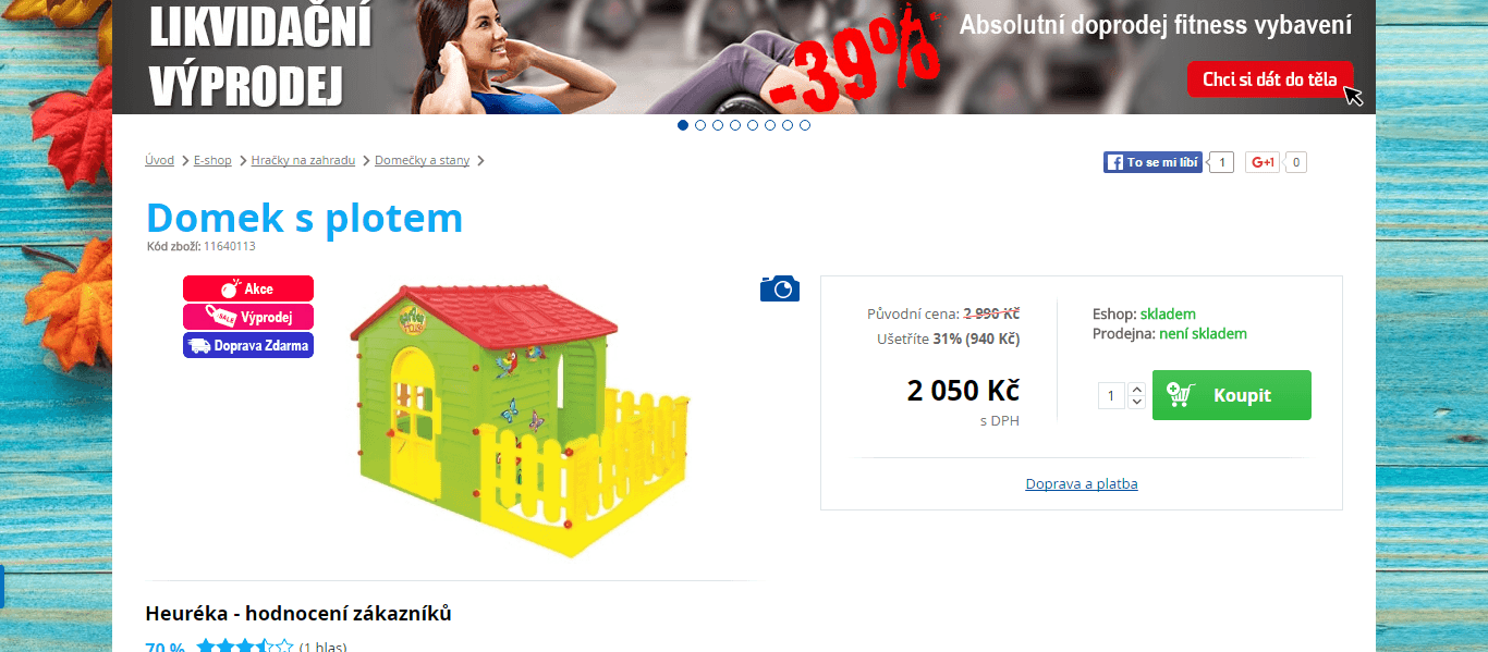 Zahradní domek pro děti - 2 metry