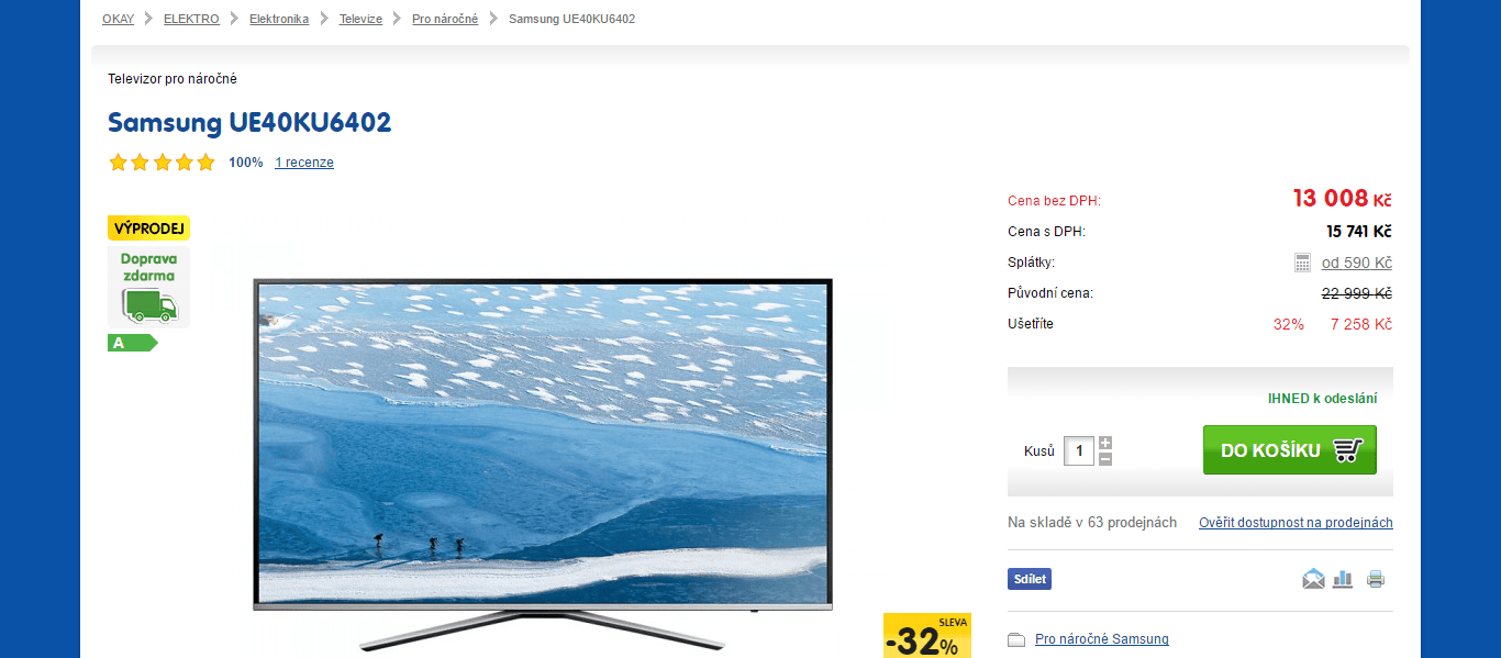 Ultra HD TV, Smart, 101 cm, Samsung