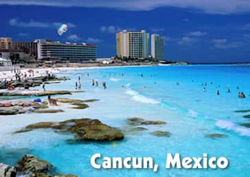Zpáteční letenky Vídeň - Cancún