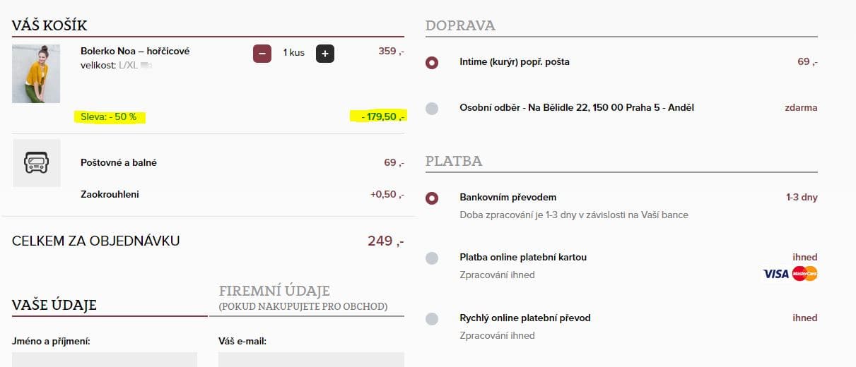 Sleva 50% na vše
