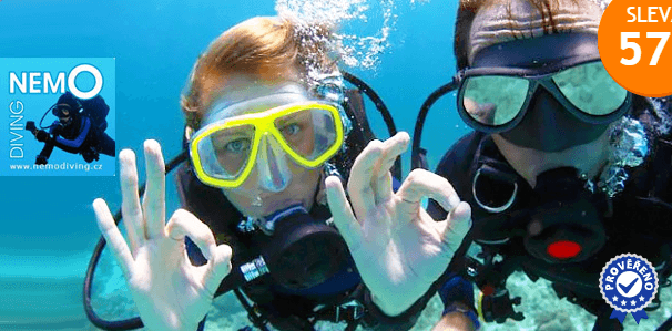 2měsíční kurz potápění Open Water Diver
