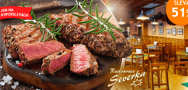 200g steak z kotlety, s dresingem a fazolkami 