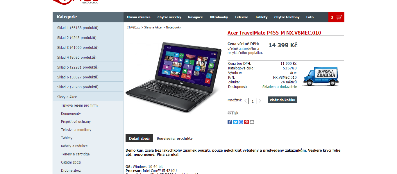 Acer, i5, 2,7GHz, 4GB RAM, 15,6"