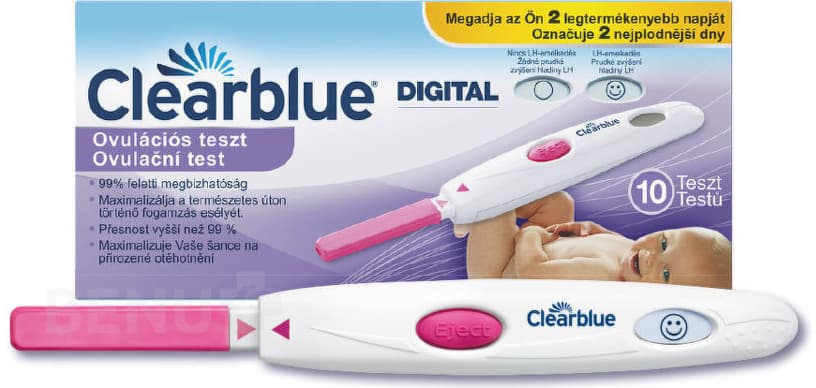 10ks ovulační digitální test ClearBlue