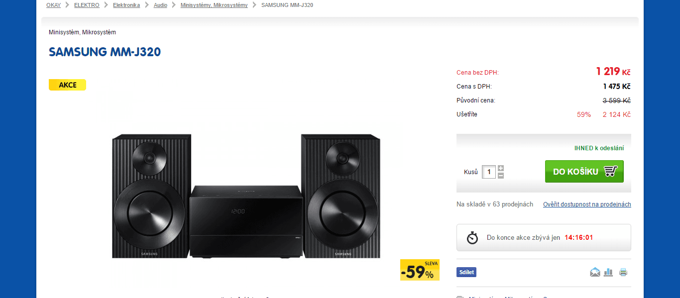 Mikrosystém Samsung MM-J320