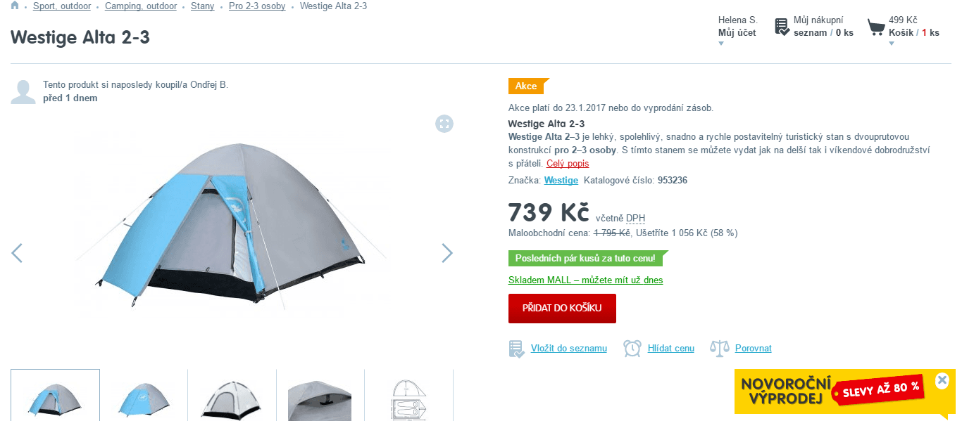 Stan Westige Alta 2-3 osoby