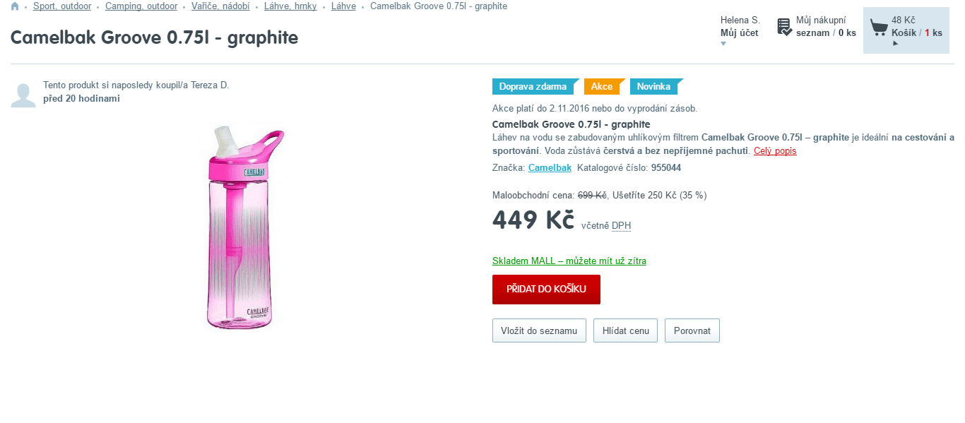 Výprodej lahví Camelbak