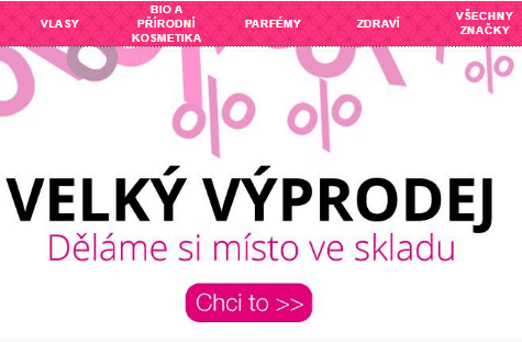 Velký výprodej eshopu Krasa.cz