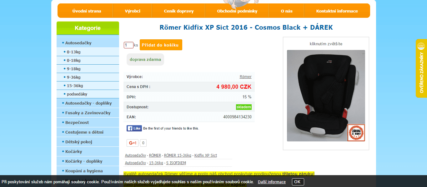 Römer KidFix XP Sict 2016 - 15-36 kg