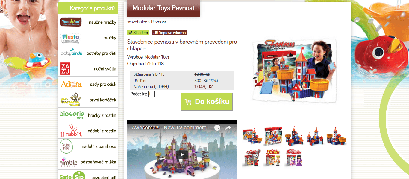 Stavebnice Pevnost od Modular Toys
