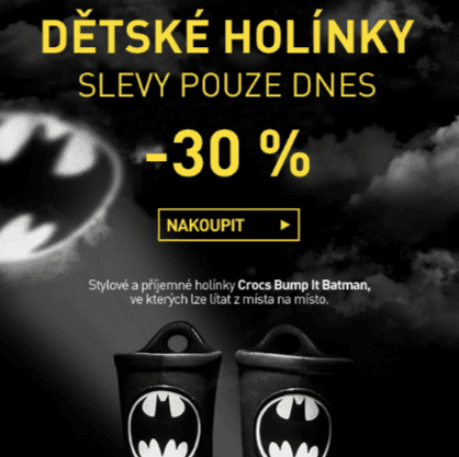 Sleva 30% na dětské holínky 