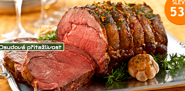 400 g masa roastbeef, příloha pro 2