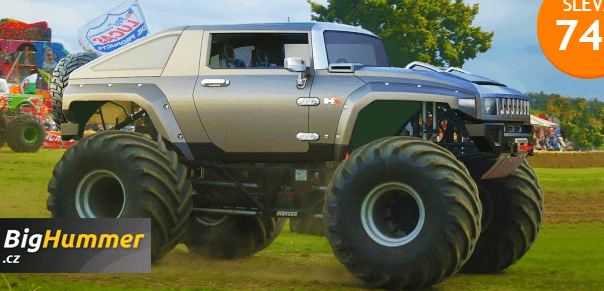 Jízda v Hummer Monster Truck HX a GAZ Tigr