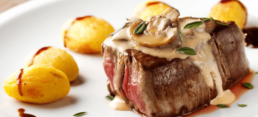 2 x 250g flank steak, příloha