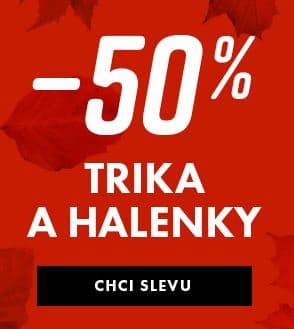 Sleva 50% na značková trička a halenky