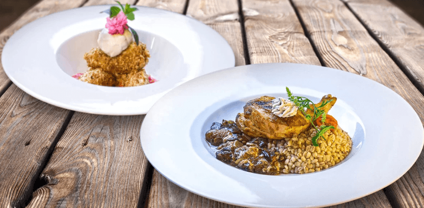 6chodové luxusní menu s degustací vína