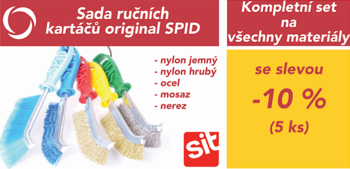Sleva 10 % na originální ruční kartáče SPID