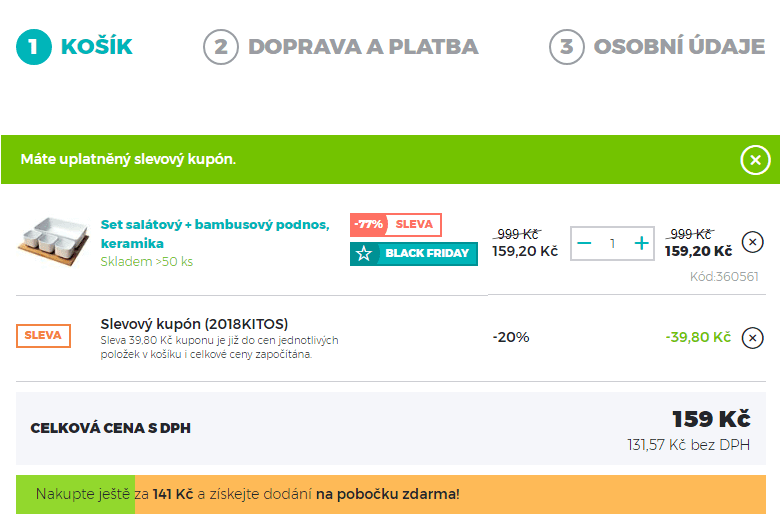 Salátový set, bambus / keramika