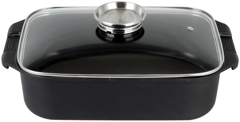 Pekáč Toro z litého hliníku, poklice, 35 x 25 cm