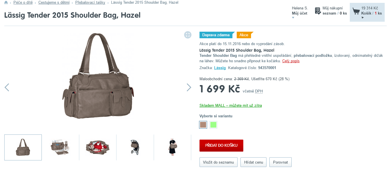 Přebalovací taška LÄSSIG