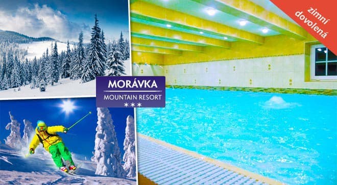 Zimní dovolená s polopenzí pro 2 osoby v Beskydech