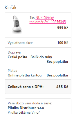 Dětský teploměr NUK 2v1 / super cena