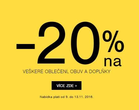 Sleva na oblečení, obuv a doplňky