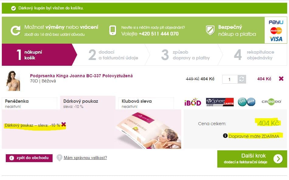 Slevy až -44% + extra sleva