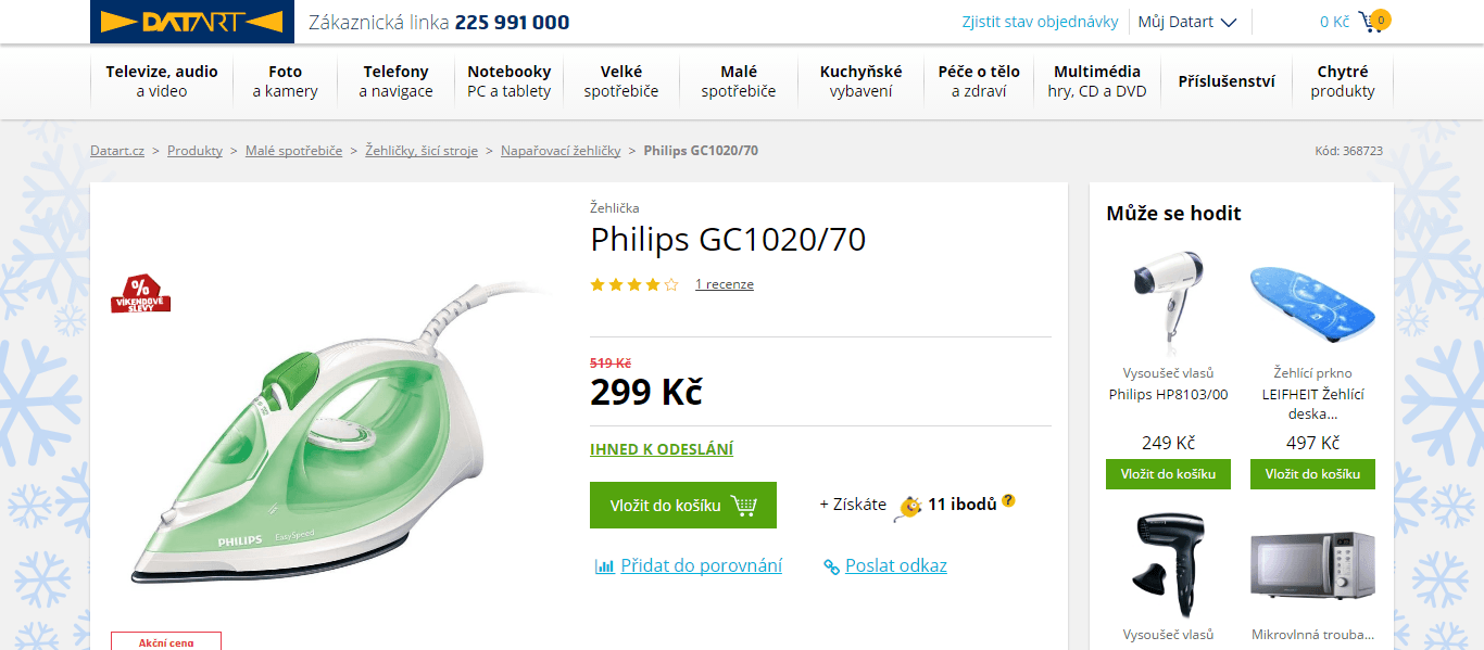 Napařovací žehlička Philips EasySpeed