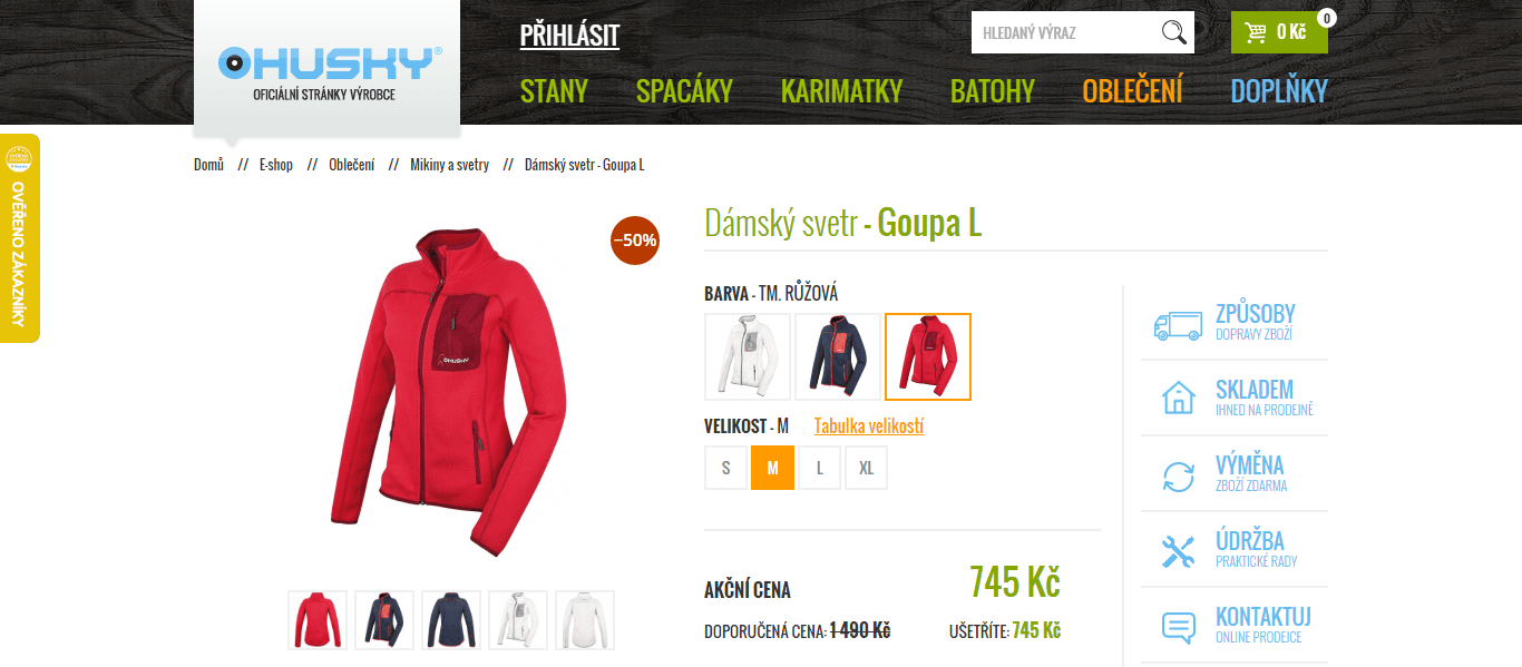 Funkční dámský svetr Husky Goupa