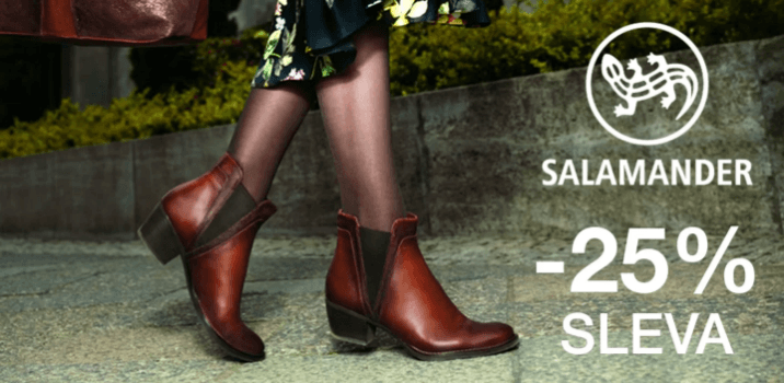 Sleva 25 % na obuv Salamander