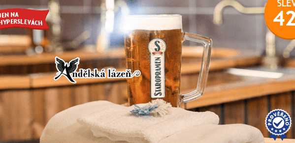 Pivní lázeň pro 2 osoby + solná jeskyně