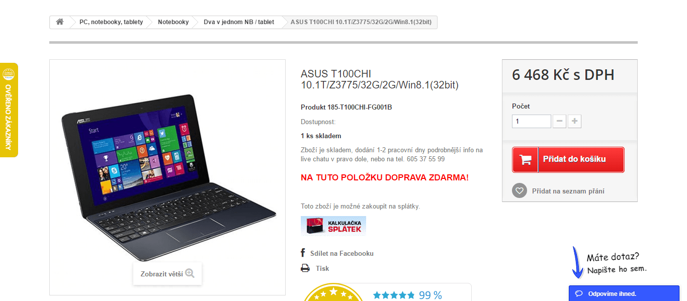 Hybrid Asus, až 2,39GHz, 2GB RAM, 10,1"