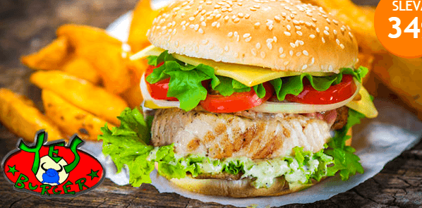 400g mořský burger + americké brambory